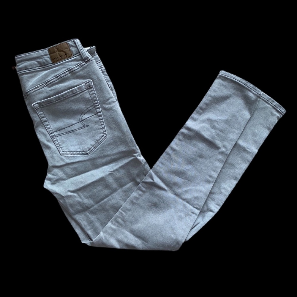 American Eagle Youth Gray Stretch Jeggings Size 6